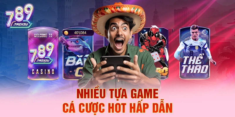 Đa dạng trò chơi cá cược tại win99